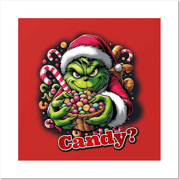 Grinch offers Candy Wall Art by k9-tee